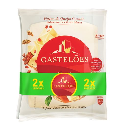 CASTELÕES Queijo Fatias 2x200 g