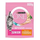 PURINA ONE Ração Seca para Gato Júnior Frango e Arroz 800 g