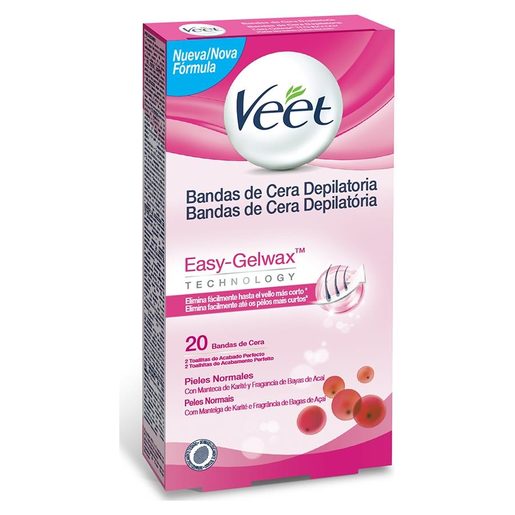 VEET Bandas de Cera Depilatórias Para Peles Normais 16 un VEET Bandas de Cera Depilatórias Para Peles Normais 16 un