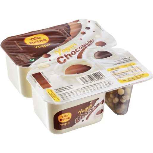 REINA Iogurte Sólido Combi Chocobolas 2x143 g