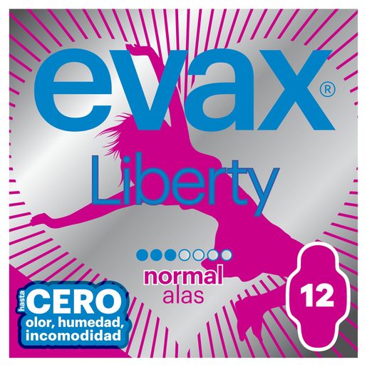 EVAX Pensos Higiénicos Liberty Normal com Abas 12 un