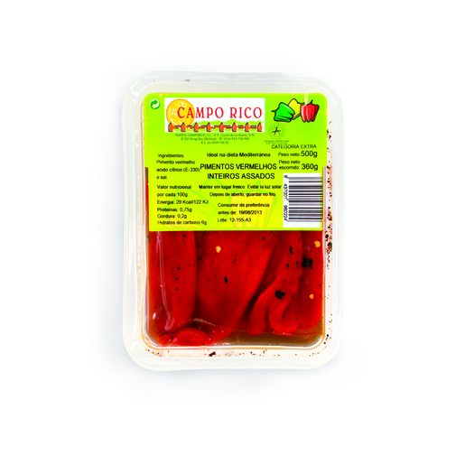 CAMPO RICO Pimento Assado Vermelho Inteiro 500 g CAMPO RICO Pimento Assado Vermelho Inteiro 500 g