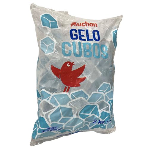 AUCHAN Saco de Cubos de Gelo 2 kg