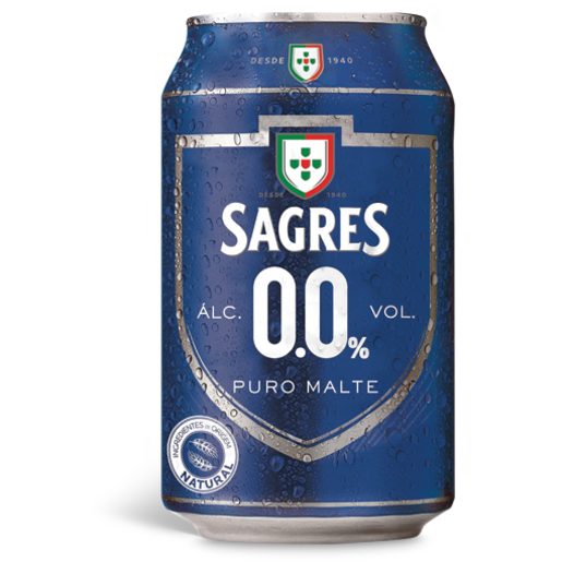 SAGRES Cerveja Sem Álcool 0.0% 330 ml