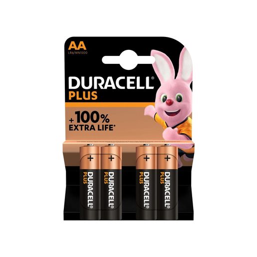 DURACELL Plus Pilha Alcalina AA LR06 4 un DURACELL Plus Pilha Alcalina AA LR06 4 un