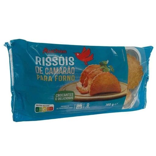 AUCHAN Rissóis Camarão para Forno (8 un) 360 g