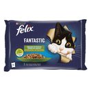FELIX Alimento Húmido para Gato Fantastic Seleção de Legumes 4x85 g