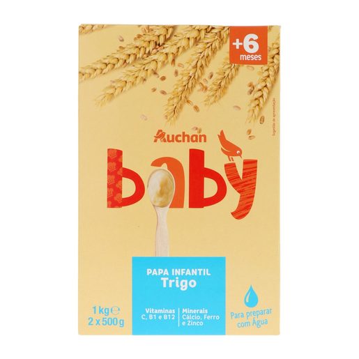 AUCHAN Baby Papa Láctea Cereais 1 kg