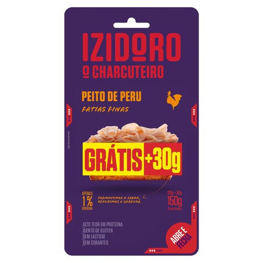 IZIDORO Peito Peru Fatias +30gr 120 g