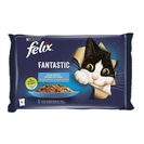 FELIX Alimento Húmido para Gato Fantastic Seleção de Peixes 4x85 g