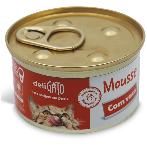 DIA DELIGATO Mousse de Boi para Gato  85 g