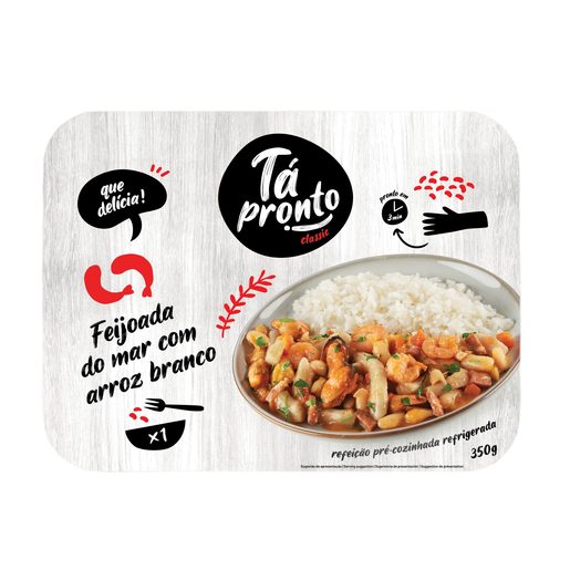 TÁ PRONTO Feijoada do Mar com Arroz Branco 350 g