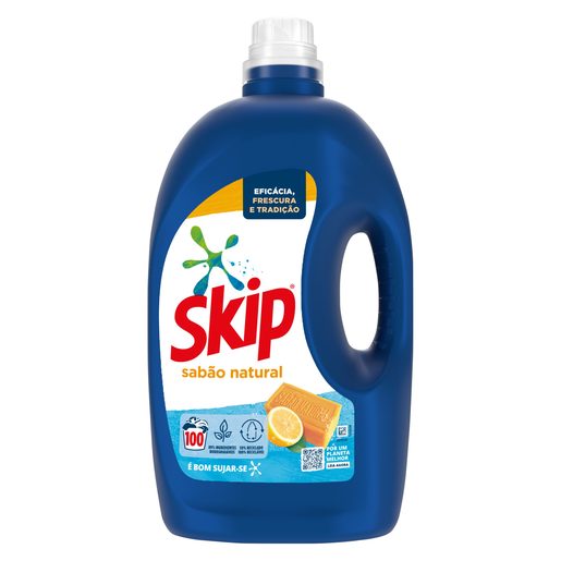 SKIP Detergente Líquido Máquina da Roupa Sabão Natural 100 lv
