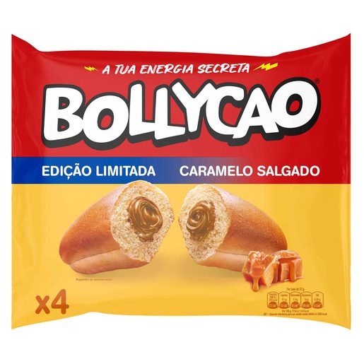 BOLLYCAO com Recheio de Caramelo Salgado 4 un