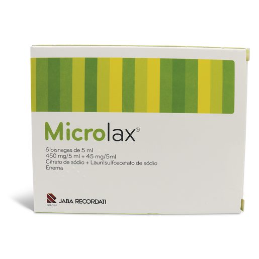 MICROLAX 450 mg/5 ml + 45 mg/5 ml Solução Retal 6 un