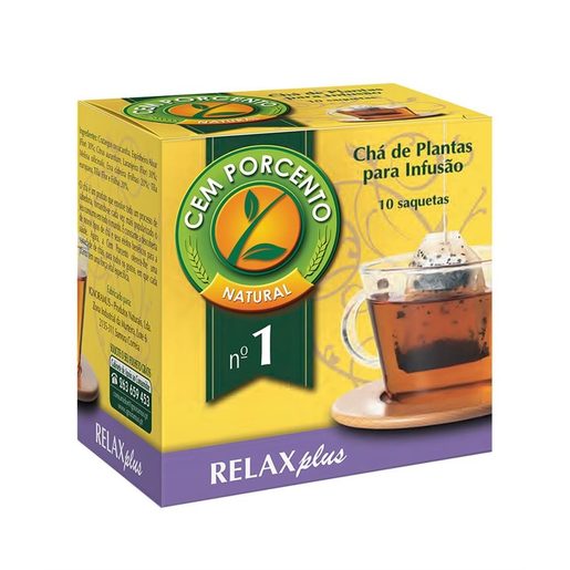 CEM PORCENTO Chá Relaxante/Calmante 13 g