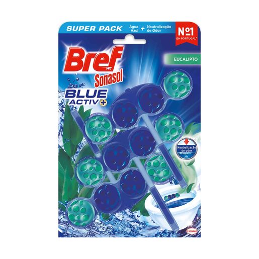 BREF SONASOL Bloco Sanitário Blue Water Eucalipto 3 un