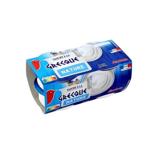 AUCHAN Iogurte Grego Natural 4x150 g