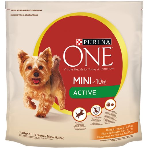 PURINA ONE Alimento Cão Mini Active 1,5 kg