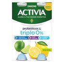 ACTIVIA Iogurte Líquido Magro Triplo 0% Lima Limão 4x155 g ACTIVIA Iogurte Líquido Magro Triplo 0% Lima Limão 4x155 g