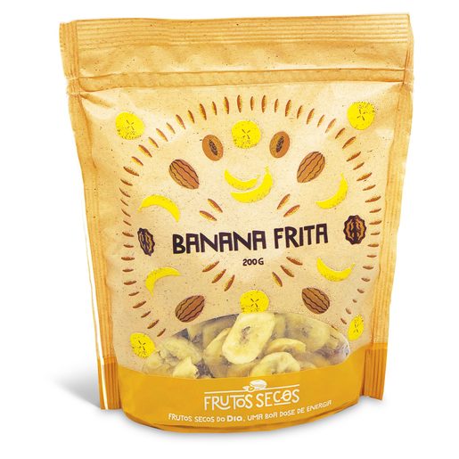 FRUTOS SECOS DO DIA Banana Frita Embalada 200 g