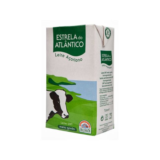 ESTRELA ATLÂNTICO Leite UHT Meio Gordo 1 L ESTRELA ATLÂNTICO Leite UHT Meio Gordo 1 L