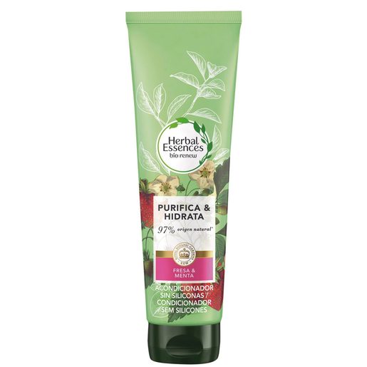 HERBAL ESSENCES Condicionador Purificante Morango e Menta 275 ml