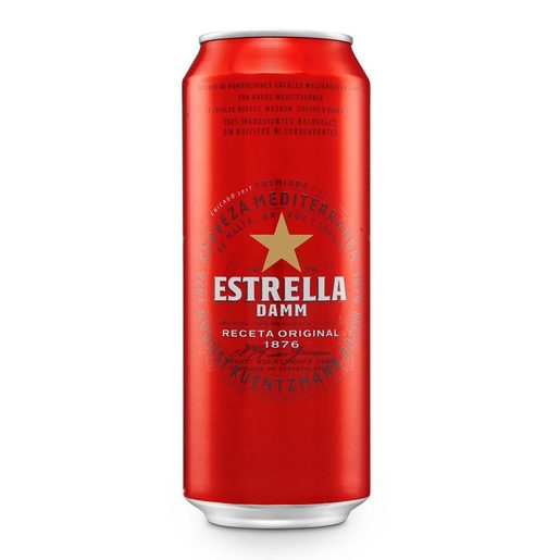 ESTRELLA DAMM Cerveja com Álcool Lata 500 ml