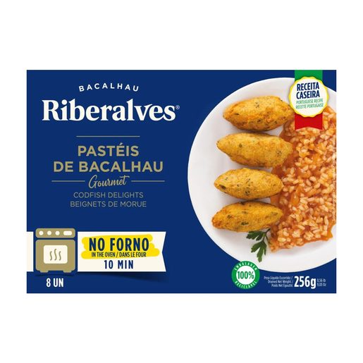 RIBERALVES Pastéis de Bacalhau Gourmet para Forno 256 g