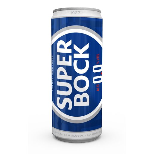 SUPER BOCK Cerveja sem Álcool 0,0 Lata 330 ml