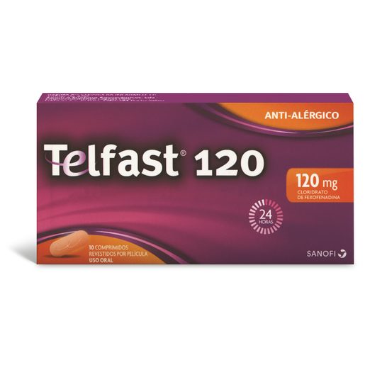 TELFAST 120 120 mg Comprimido Revestido 10 un