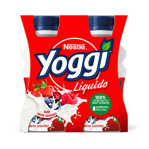 YOGGI Iogurte Líquido Aroma Frutos Silvestres 4x160 g